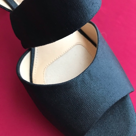 Alex Marie Black Slingback Sandals with Textured Fabric and Very Comfortable. - Picture 9 of 12